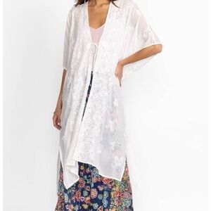 Johnny Was White Lace SEA GEORGIA KIMONO, One Size, NWT MSRP $350